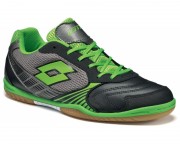 Кроссовки футзал Lotto TACTO II 500 ID (S3982) BLACK/MINT FLUO фото